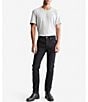Color:Forever Black - Image 3 - Skinny Straight Leg Denim Jeans