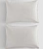 Color:Off White - Image 2 - Soft Linen Lyocell Blend Duvet Cover Mini Set