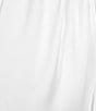 Calvin Klein Solid Crepe de Chine Split V-Neck Long Sleeve Blouse - Image 4