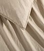 Color:Camel Brown - Image 5 - Solid Washed Cotton Percale Duvet Cover Mini Set