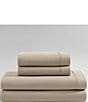 Color:Camel Brown - Image 1 - Solid Washed Cotton Percale Sheet Set