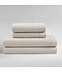 Calvin Klein Solid Washed Cotton Percale Sheet Set, Color:Light Beige - Image 2