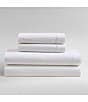 Calvin Klein Solid Washed Cotton Percale Sheet Set, Color:White - Image 2
