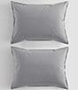 Color:Grey/Blue - Image 2 - Solid Washed Percale Comforter Mini Set