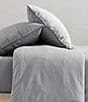 Color:Grey/Blue - Image 3 - Solid Washed Percale Comforter Mini Set