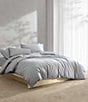 Color:Grey/Blue - Image 5 - Solid Washed Percale Comforter Mini Set