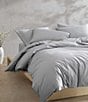 Color:Grey/Blue - Image 6 - Solid Washed Percale Comforter Mini Set