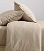 Calvin Klein Solid Washed Percale Comforter Mini Set, Color:Camel Brown - Image 3