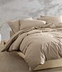 Calvin Klein Solid Washed Percale Comforter Mini Set, Color:Camel Brown - Image 5