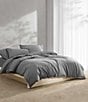 Color:Dark Grey - Image 5 - Solid Washed Percale Comforter Mini Set