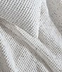 Color:Ivory/Black - Image 3 - Speckled Waffle Cotton Gauze Duvet Cover Mini Set