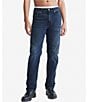 Color:Boston Blue Black - Image 1 - Standard Straight Fit Stretch Denim Jeans