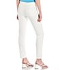 Color:Soft White - Image 2 - Stretch Twill 4-Pocket Mid Rise Straight Leg Ankle Pants