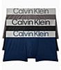 Color:Black/Grey/Sky Lake Crest Blue - Image 1 - Sustainable Steel Micro Trunks 3-Pack