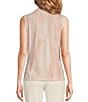 Color:Silver Pink Multi - Image 2 - Tie Dye Matte Jersey Sleeveless V-Neck Cami Top