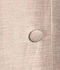 Color:Blush White - Image 5 - Twill Long Sleeve Flap Pocket V-Neck Blazer