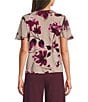 Calvin Klein V-Neck Flutter Sleeve Top - Image 2