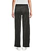 Color:Heather Charcoal - Image 2 - Velour Wide Leg Ribbed Drawstring Waist Coordinating Pants