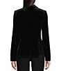 Calvin Klein Velvet Notch Lapel Long Sleeve Blazer - Image 2