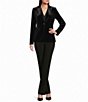 Calvin Klein Velvet Notch Lapel Long Sleeve Blazer - Image 3