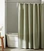Calvin Klein Waffle Solid Textured Shower Curtain, Color:Sage Green - Image 1