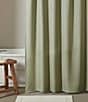 Calvin Klein Waffle Solid Textured Shower Curtain, Color:Sage Green - Image 2
