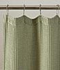 Color:Sage Green - Image 3 - Waffle Solid Textured Shower Curtain