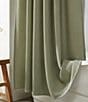 Calvin Klein Waffle Solid Textured Shower Curtain, Color:Sage Green - Image 6