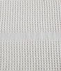 Color:Ivory - Image 5 - Waffle Stripe Cotton Bed Blanket
