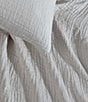 Color:Light Grey - Image 3 - Washed Texture Cotton Jacquard Duvet Cover Mini Set