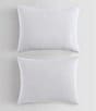 Calvin Klein Washed Textured Cotton Jacquard Mini Comforter Set, Color:White - Image 2