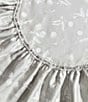 Calvin Klein White Flowers 300-Thread Count Sateen Sheet Set, Color:Flax - Image 5