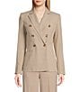 Calvin Klein Windowpane Double Breasted Jacket, Color:Wicker Multi - Image 2
