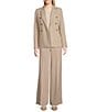 Calvin Klein Windowpane Double Breasted Jacket, Color:Wicker Multi - Image 4