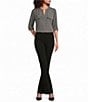 Calvin Klein Woven Collarless Long Sleeve Roll Tab Blouse - Image 3