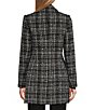 Calvin Klein Woven Tweed Notch Lapel Long Sleeve Blazer - Image 2