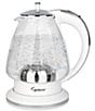 Color:White - Image 2 - H20 Glass Electric Rapid Boil Water Kettle