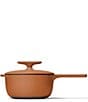 Caraway Enameled Cast Iron Mini Sauce Pan, 1.8 Qt., Color:Rust - Image 2