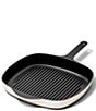 Caraway Enameled Cast Iron Grill Pan, 10.5#double;, Color:Cream - Image 1