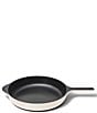 Caraway 12#double; Enameled Cast Iron Skillet, Color:Cream - Image 2