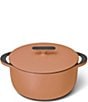 Caraway Enameled Cast Iron Dutch Oven, 6.5 Qt., Color:Rust - Image 1