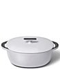 Caraway Enameled Cast Iron Oval Dutch Oven, 8.5 Qt., Color:Gray - Image 1
