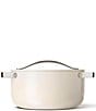 Caraway Ceramic-Coated 6.5 qt Dutch Oven, Color:Cream - Image 2