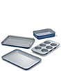 Caraway Ceramic-Coated Mini Bakeware Set, Color:Slate - Image 1