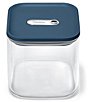 Caraway Medium Glass Airtight Container, Color:Navy - Image 1