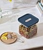 Caraway Medium Glass Airtight Container, Color:Navy - Image 2