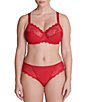 Color:Tango Red - Image 3 - Caresse Full-Cup Cut & Sewn Bra