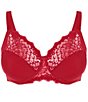 Color:Tango Red - Image 4 - Caresse Full-Cup Cut & Sewn Bra