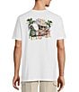 Caribbean Big & Tall Beers On Wheels Short Sleeve Graphic T-Shirt, Color:White - Image 1