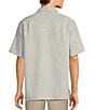 Color:Light Grey - Image 2 - Big & Tall Bird of Paradise Textured Jacquard Short Sleeve Woven Shirt
